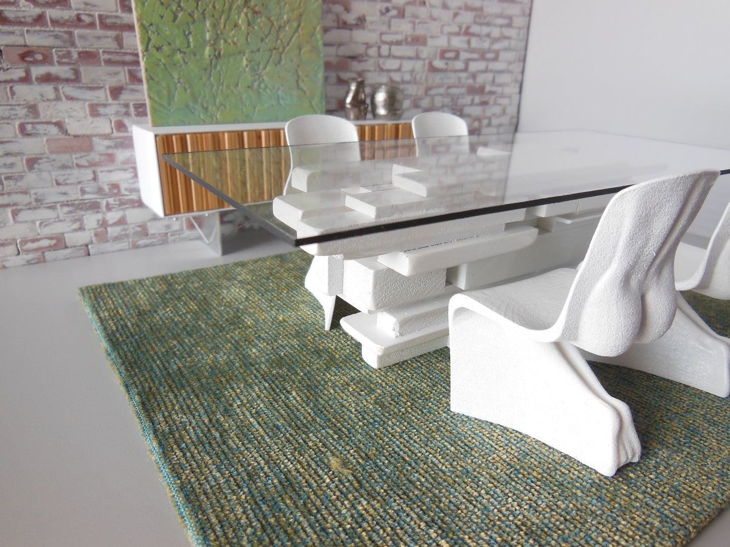 STAX Dining Table in White