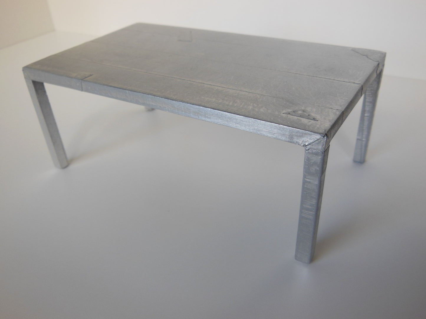 Vintage Metal Parsons Dining Table