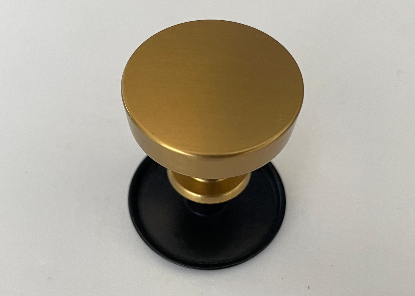 Black and Brass Accent Side Table