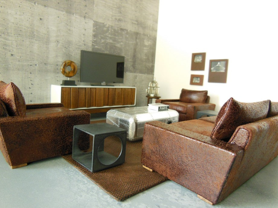 Spatial Side Table in Black Steel Finish