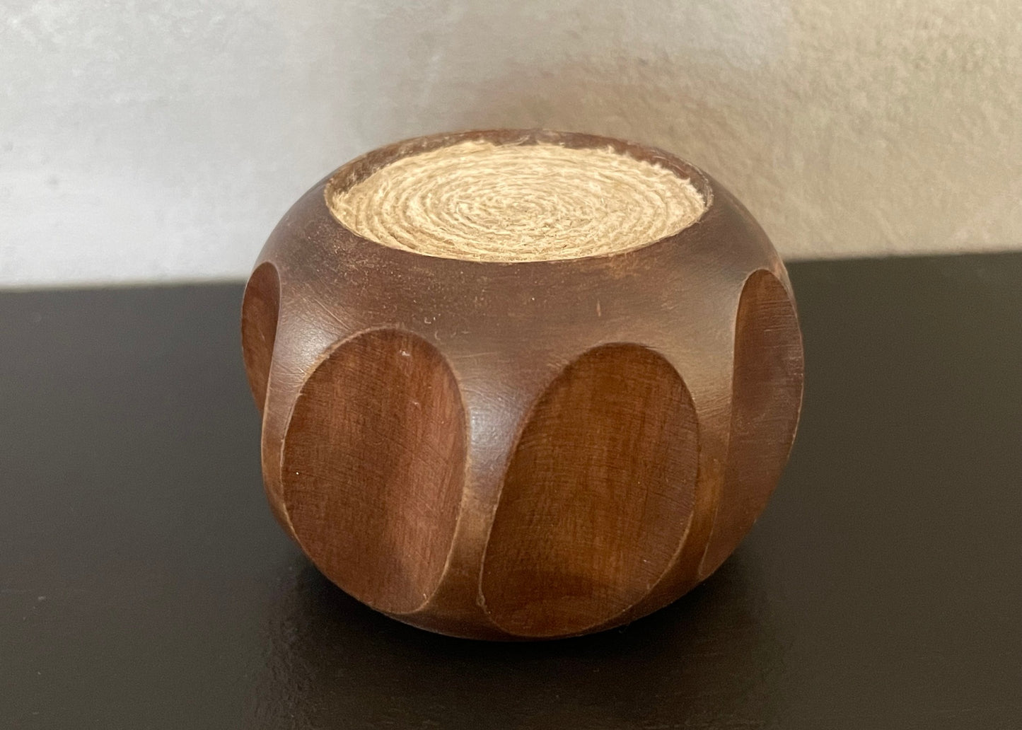 Round Wood Accent End Table with Reversible Top