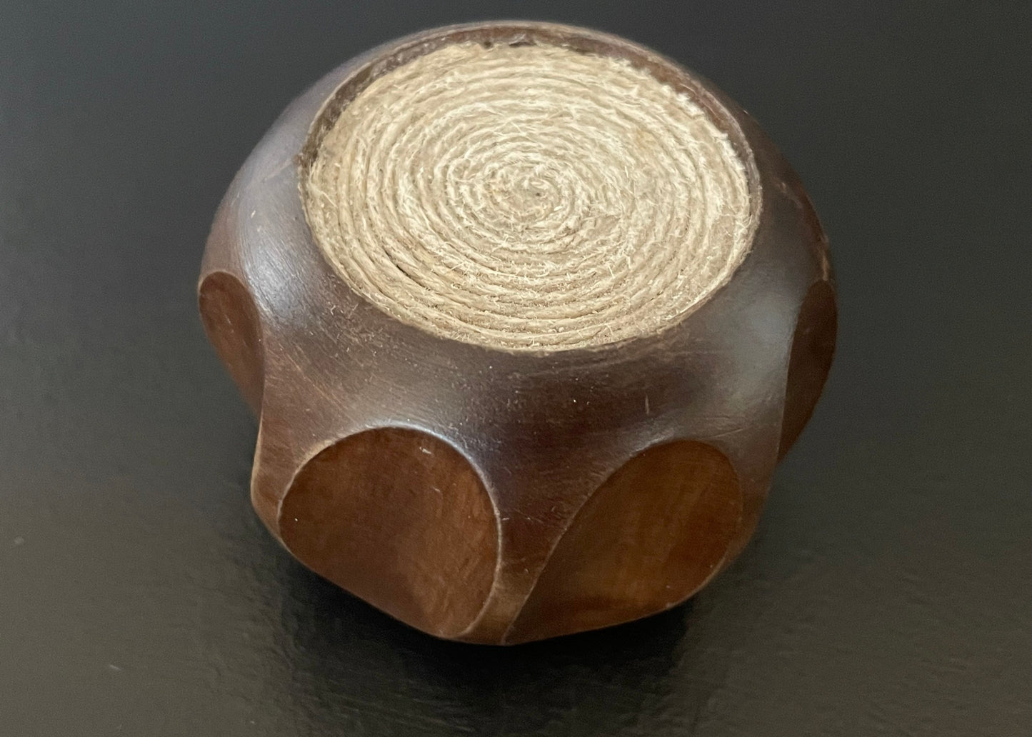 Round Wood Accent End Table with Reversible Top
