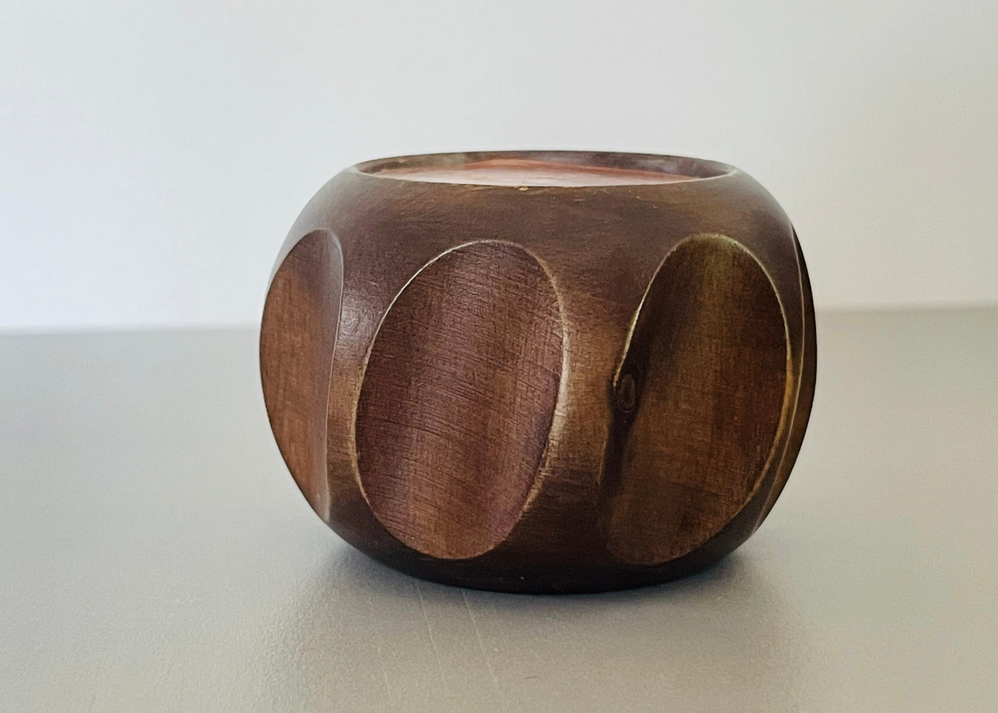 Round Wood Accent End Table with Reversible Top