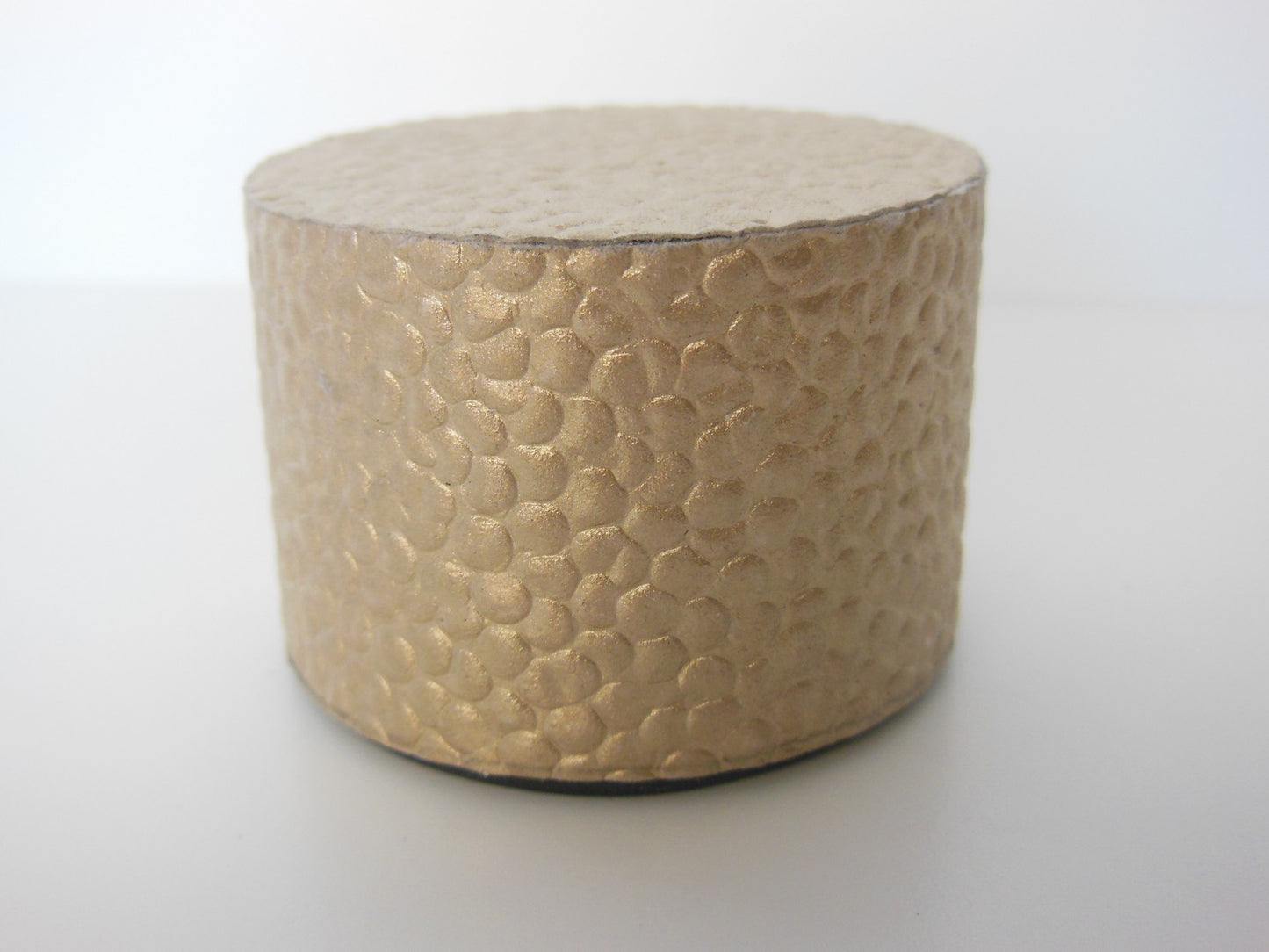 Gold Pebble Round Drum Table
