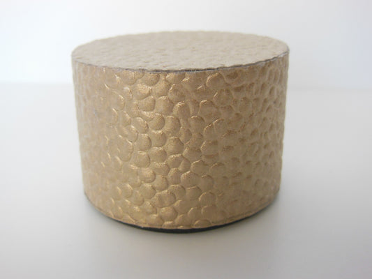 Gold Pebble Round Drum Table