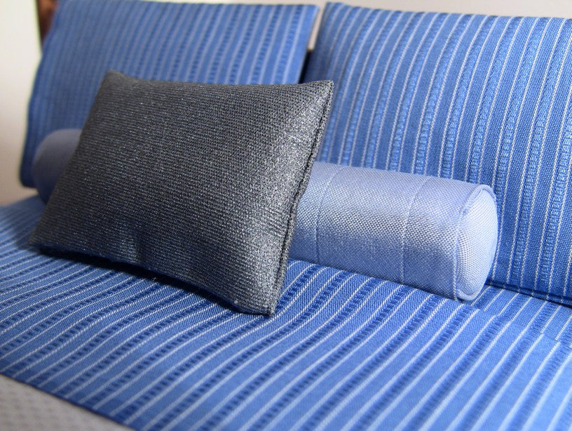 Light Blue Long Bolster Pillow