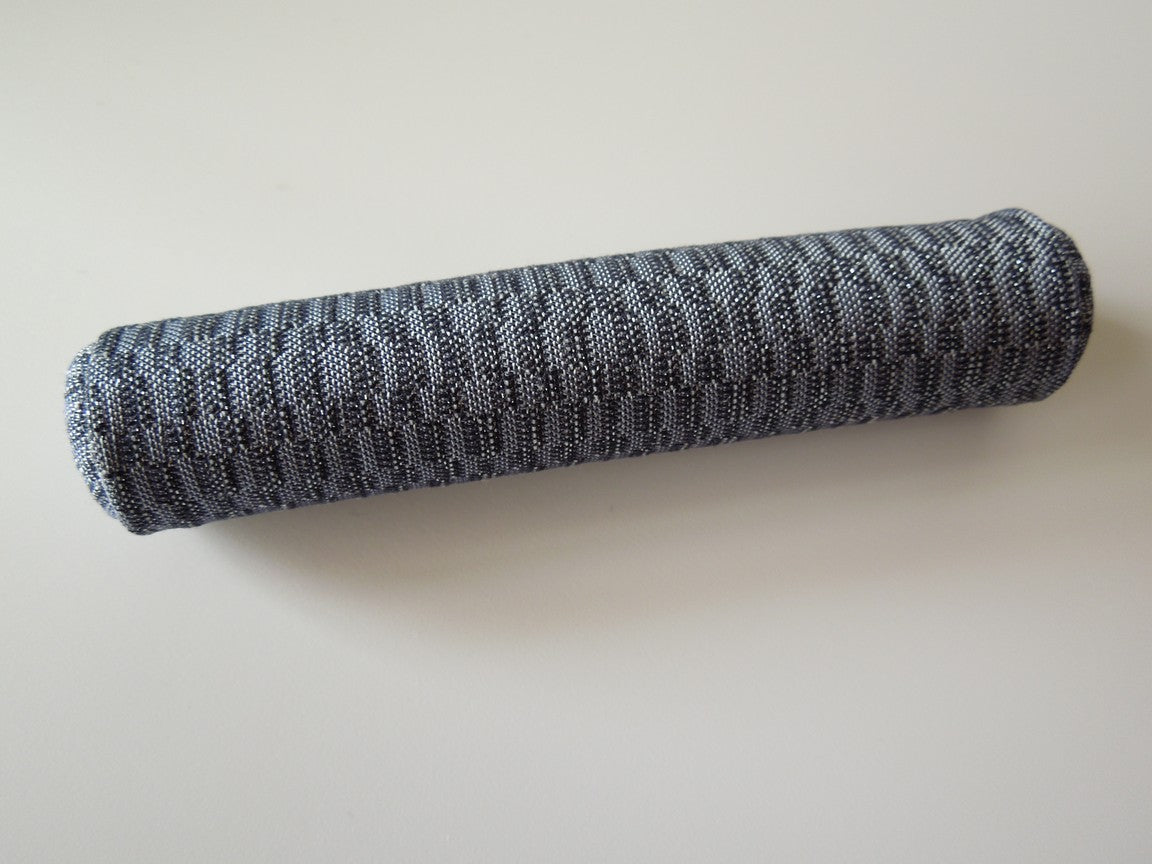 Shimmer Blue Long Bolster Pillow