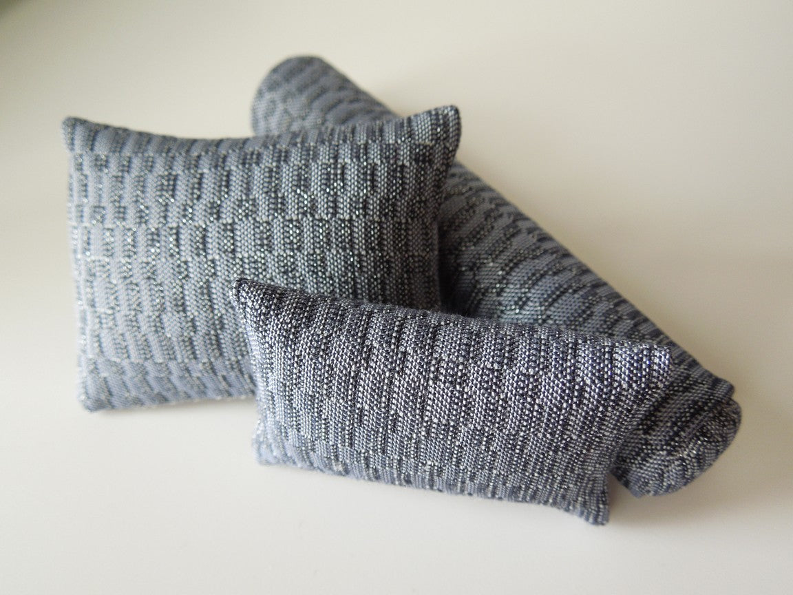Shimmer Blue Long Bolster Pillow
