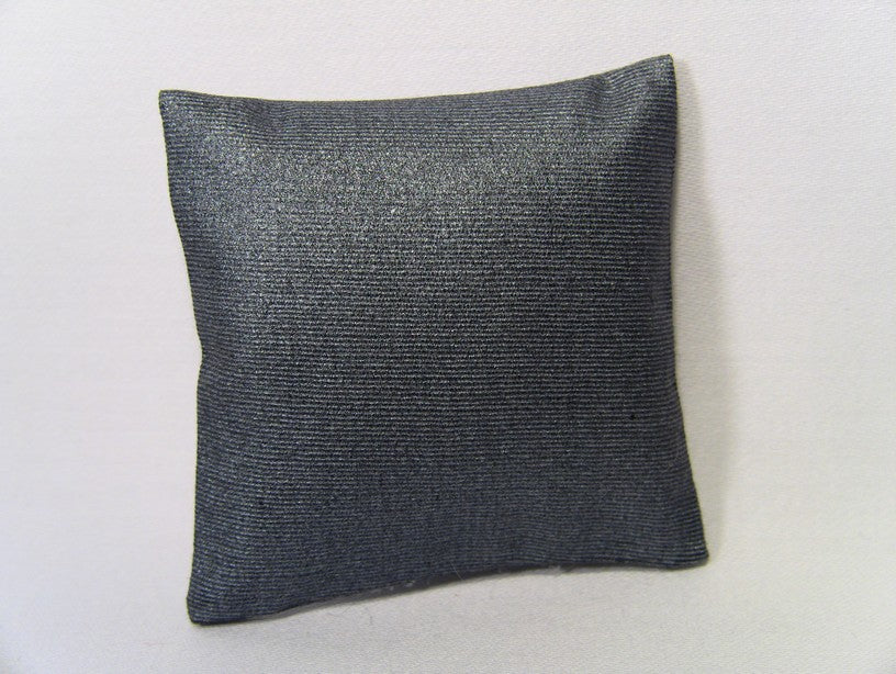 Metallic Blue Large Square Pillow
