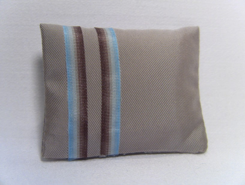 Banded Taupe Medium Rectangle Pillow