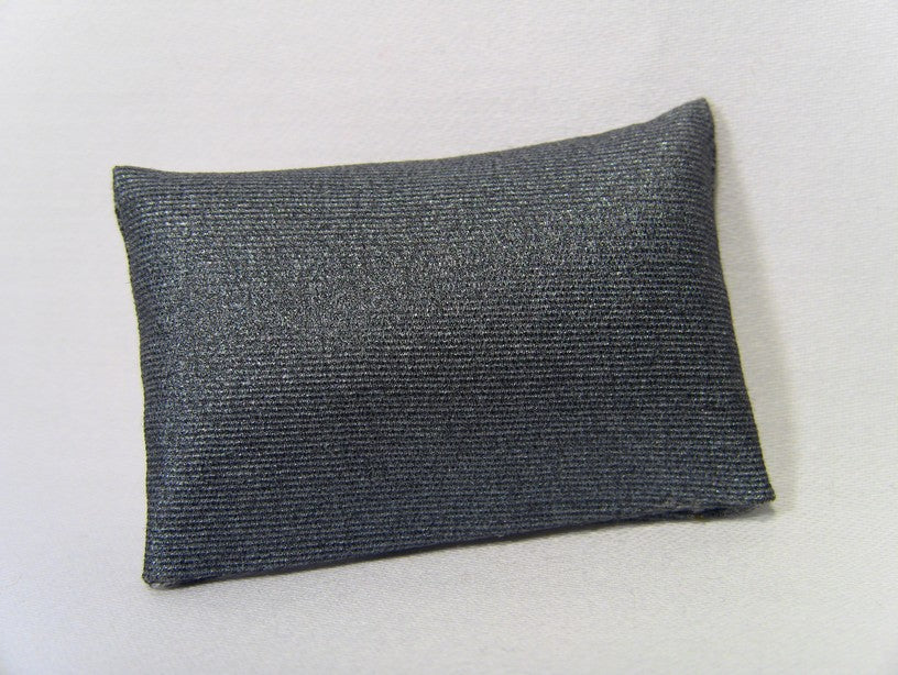 Metallic Blue Medium Rectangle Pillow