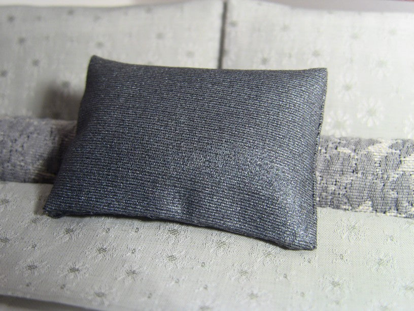 Metallic Blue Medium Rectangle Pillow