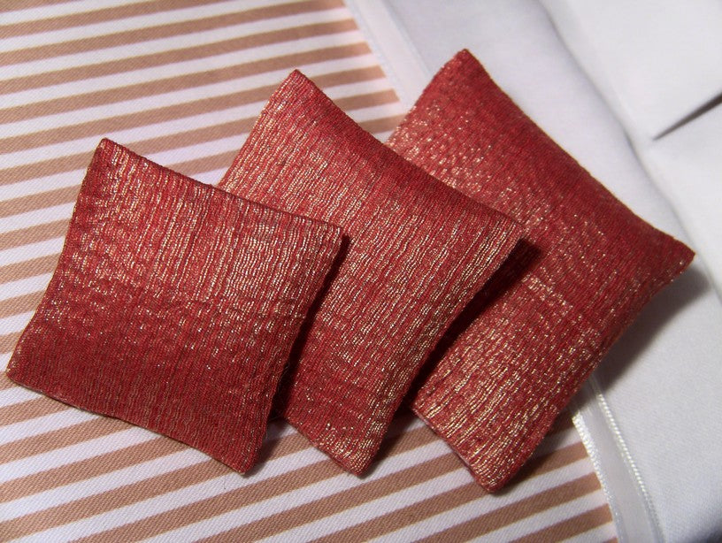 Mandarin Metallic Small Square Pillow