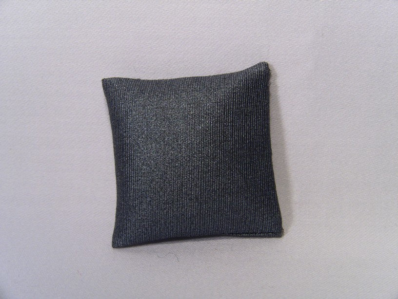 Metallic Blue Small Square Pillow