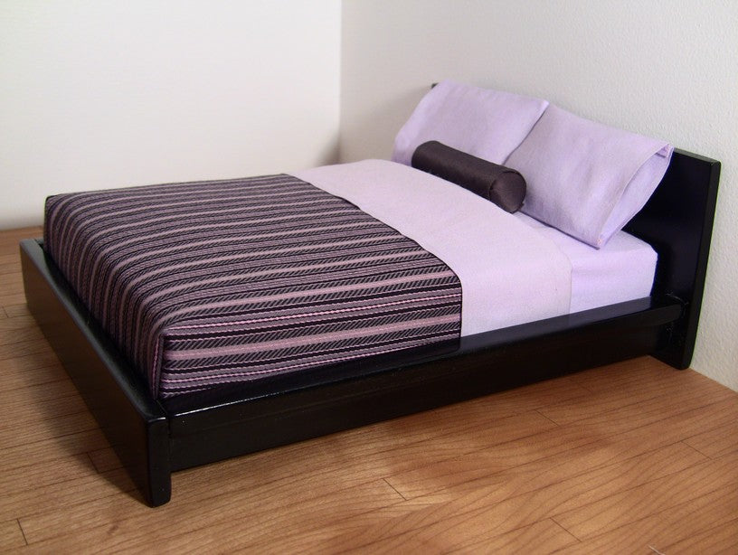 Lilac / Black Stripe Duvet