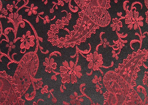 Red On Black Paisley Duvet