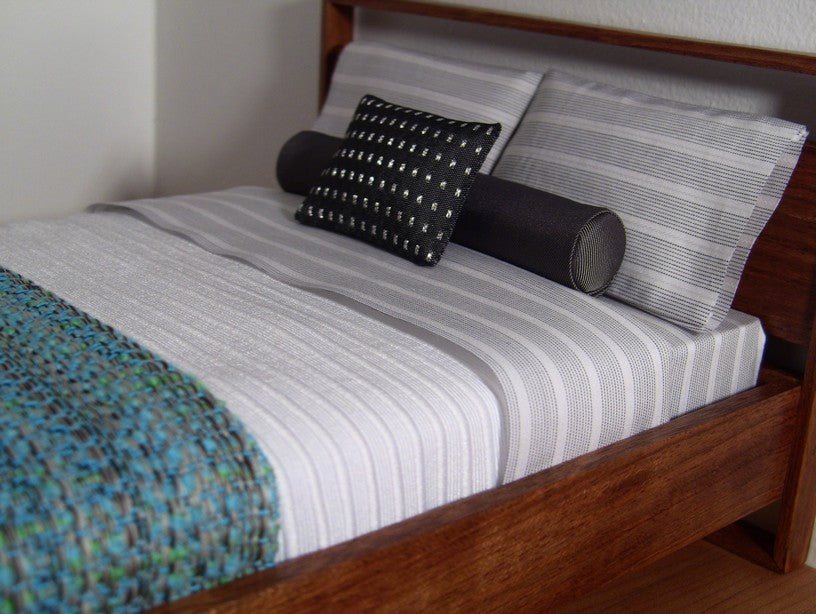 White Ribbed Stripe Duvet