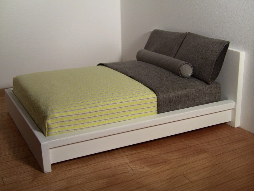 Yellow with White/Taupe Stripe Duvet