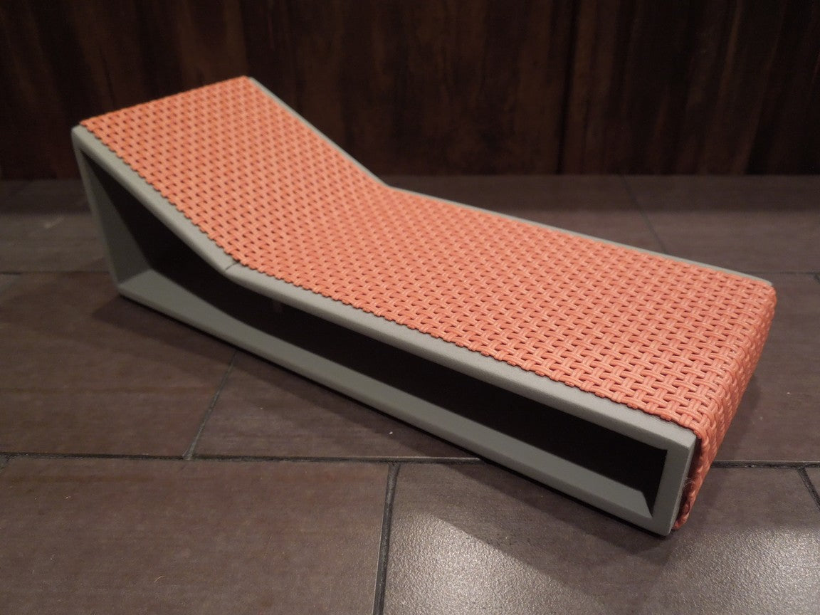 Aero Chaise - Orange on Gray Base