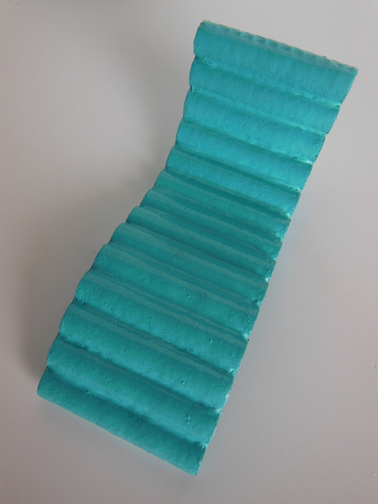 Ribb Chaise in Aqua