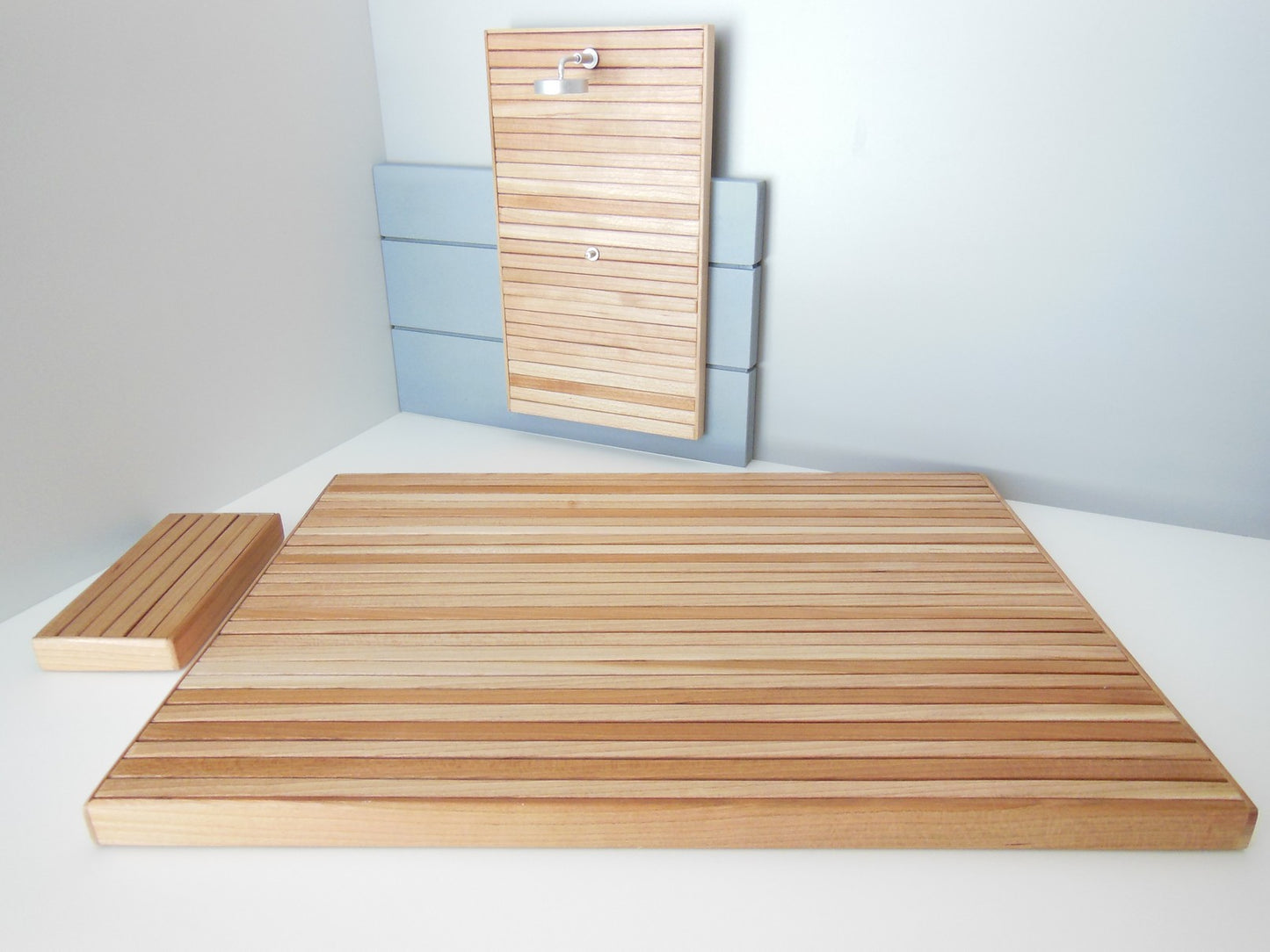 Outdoor Deck in Cherry with Shower