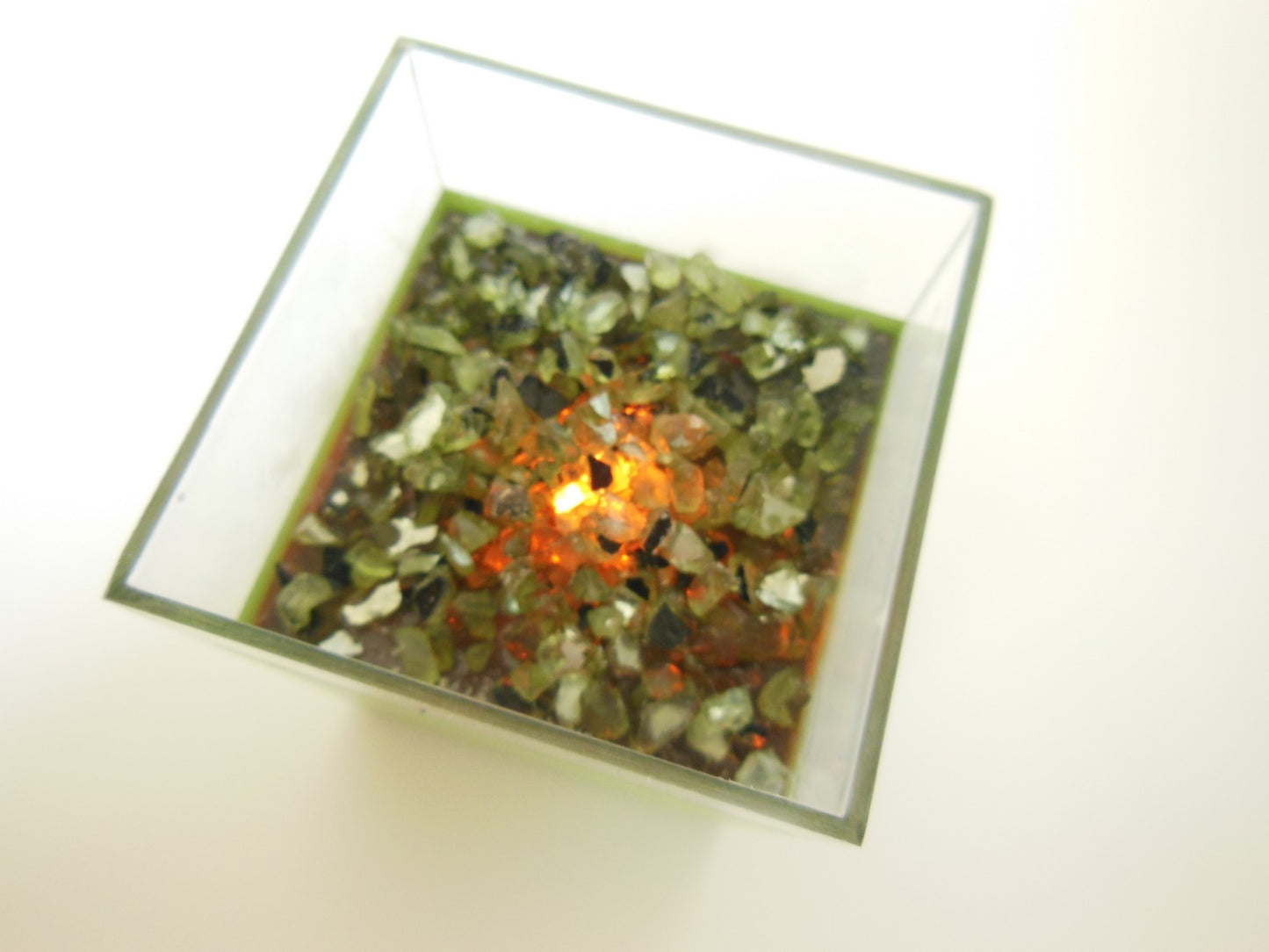 Tall Outdoor Fire Pit in Green