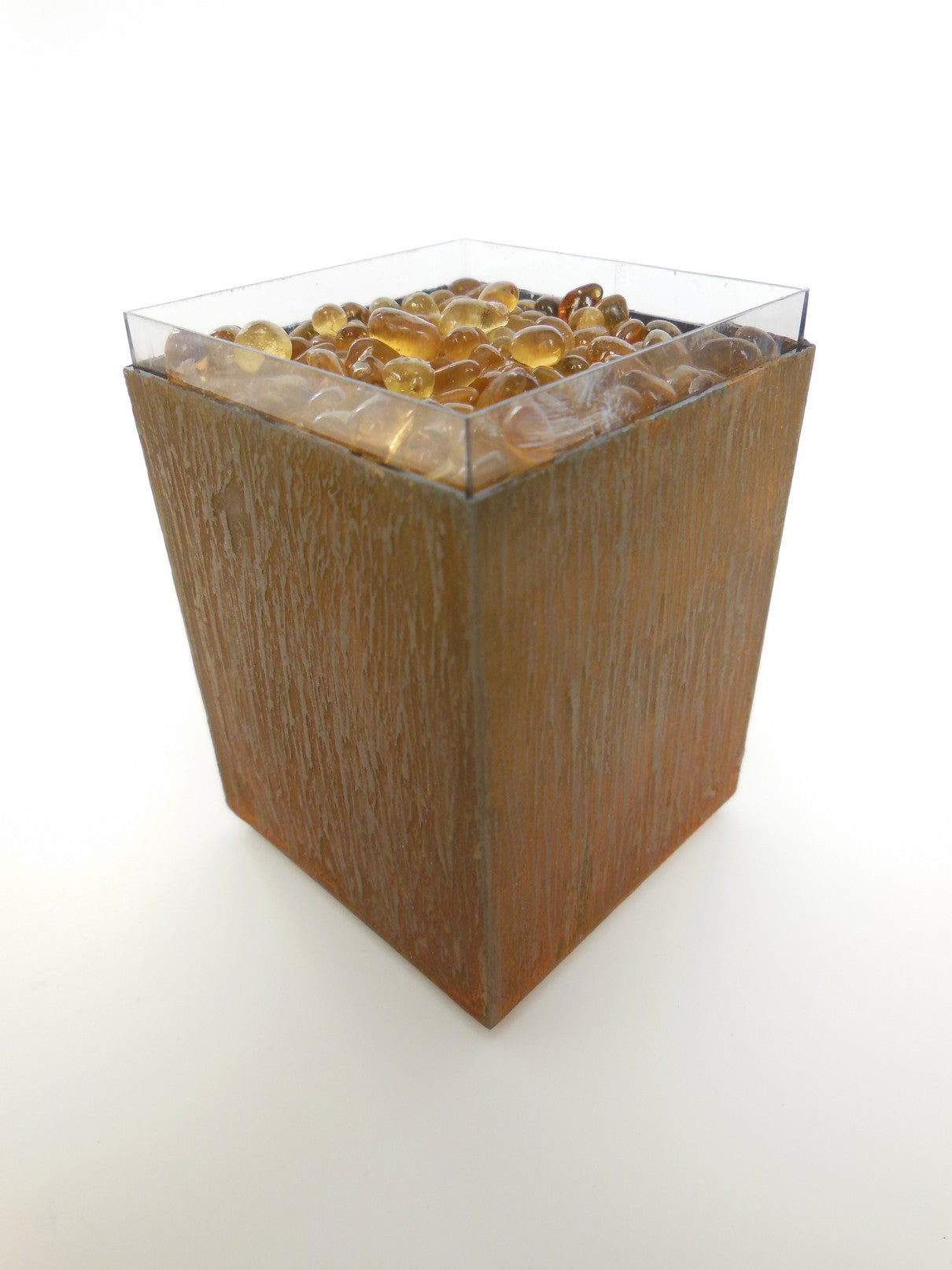 Tall Outdoor Fire Pit in Rust