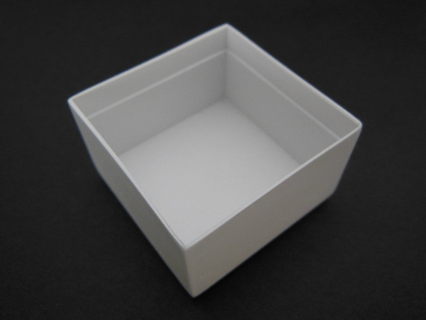 Short Square White Pot