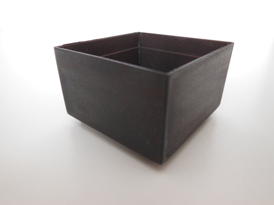 Short Square Dark Steel Pot