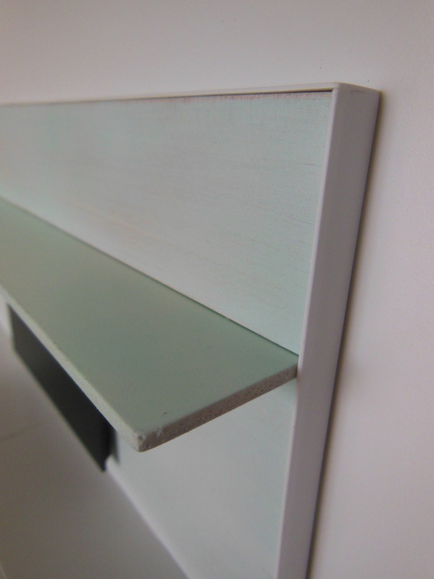 Chelsea Entertainment Unit in Aqua Blue White Wash