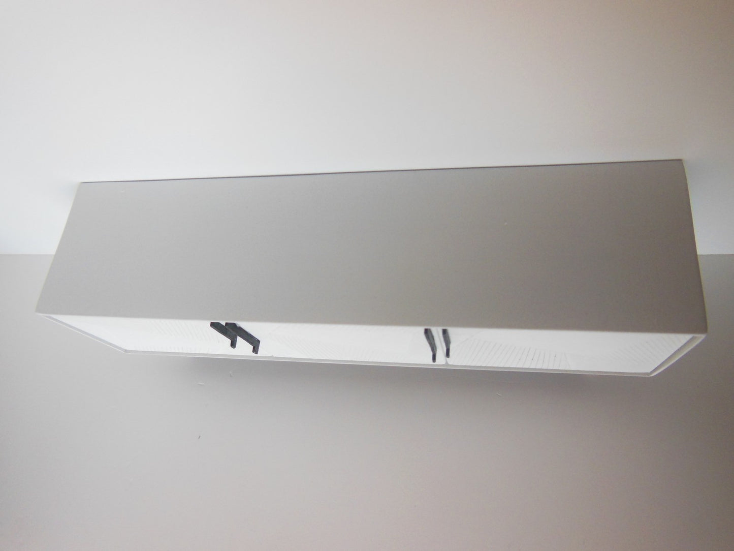 Draper Console in White with Black Steel Base