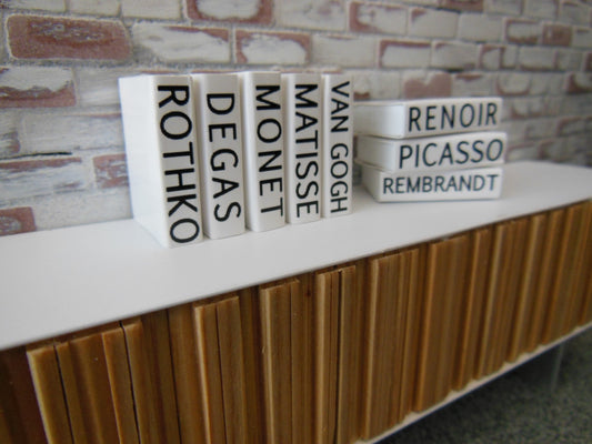 Collection of 8 Art Books with White Covers