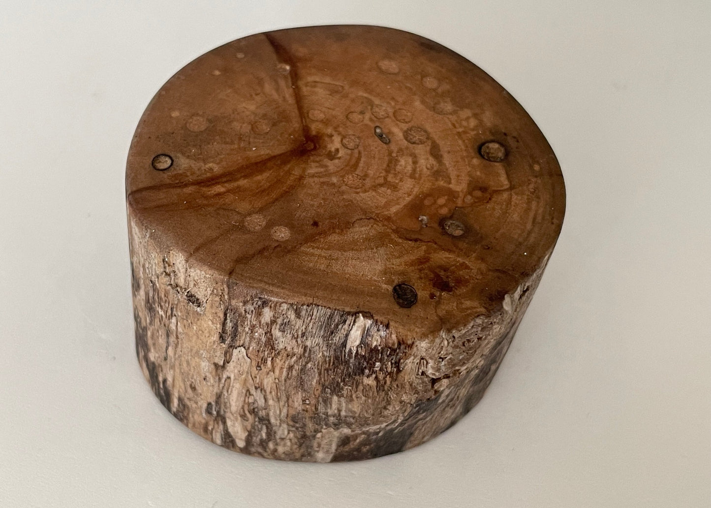 Driftwood Round Table in Burnt Wood Finish