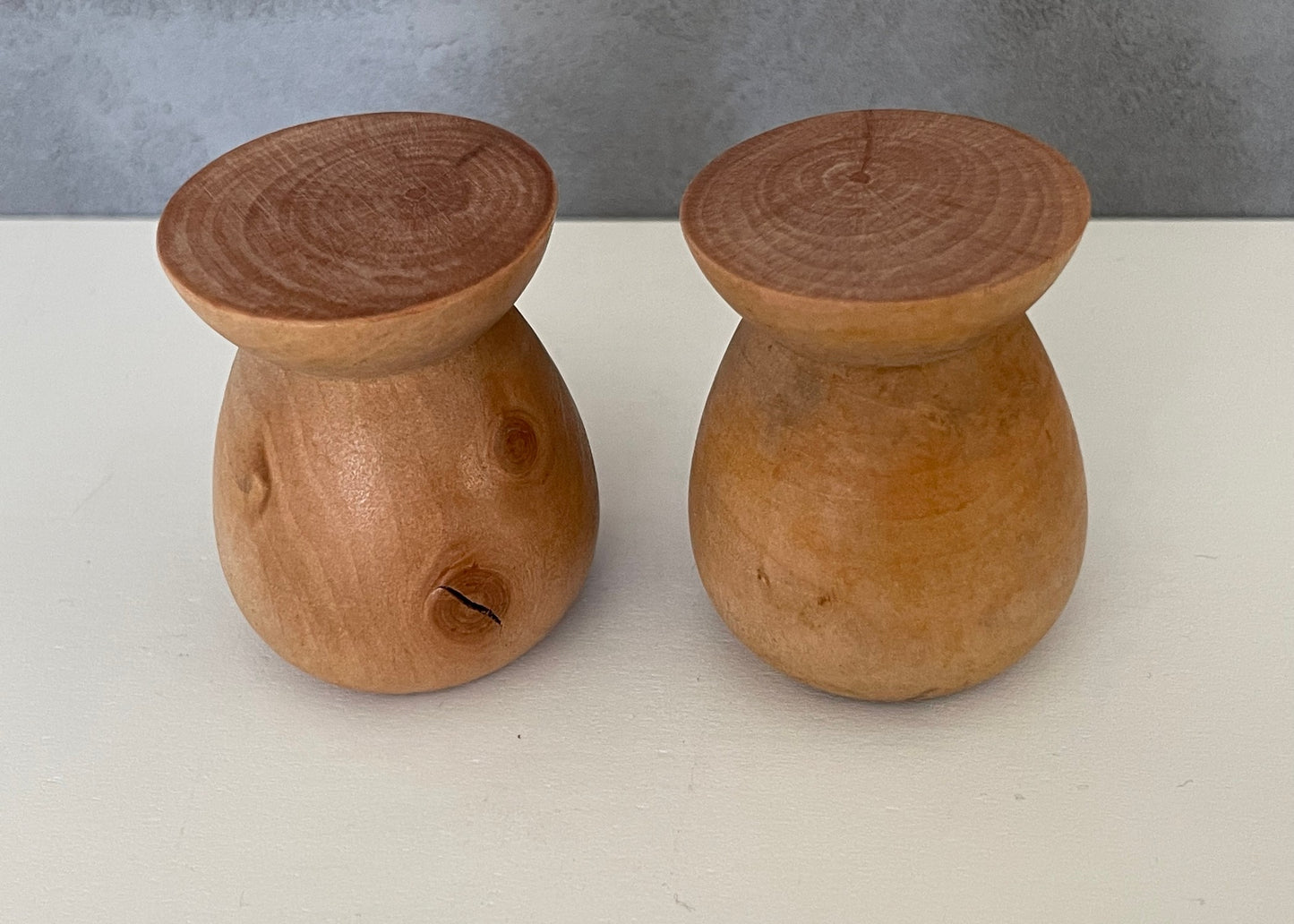 Wood Carved Round Accent End Table