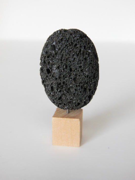 Lava Rock Vertical on Wood Base