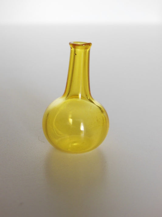 Tall Yellow Glass Vase