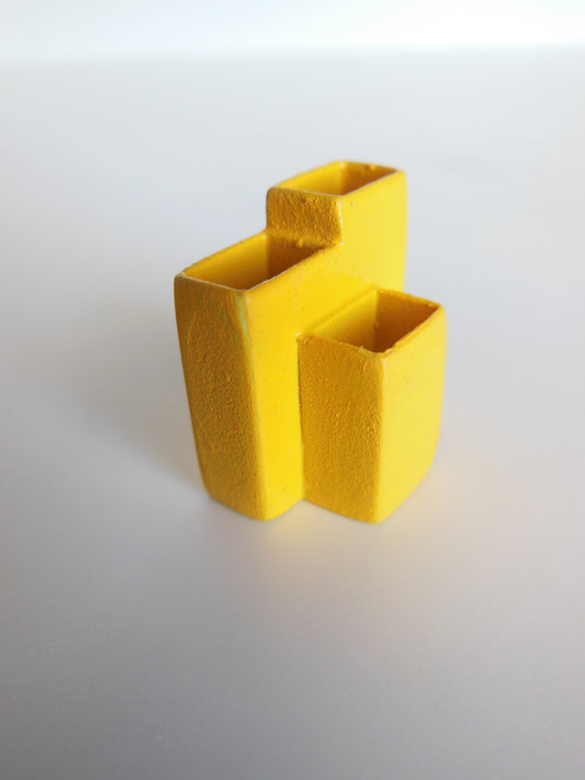 Yellow Trio Vases