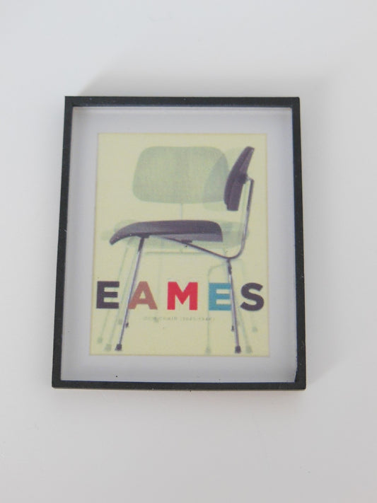 Eames Chair Print (Small) Black Frame