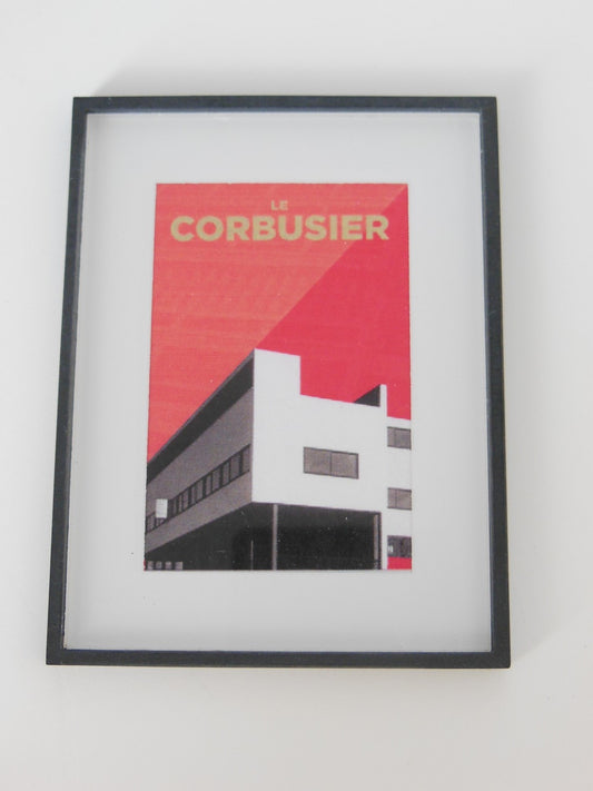 Le Corbusier Building Print Black Frame