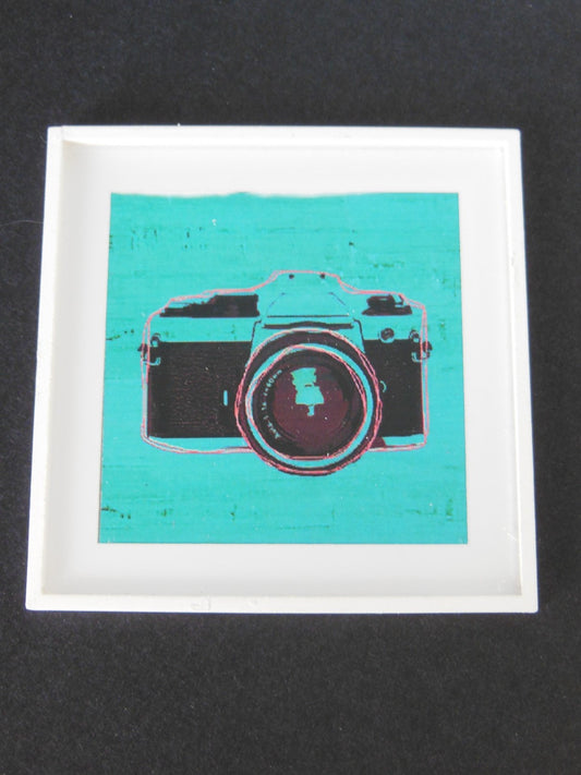 Camera Print White Frame