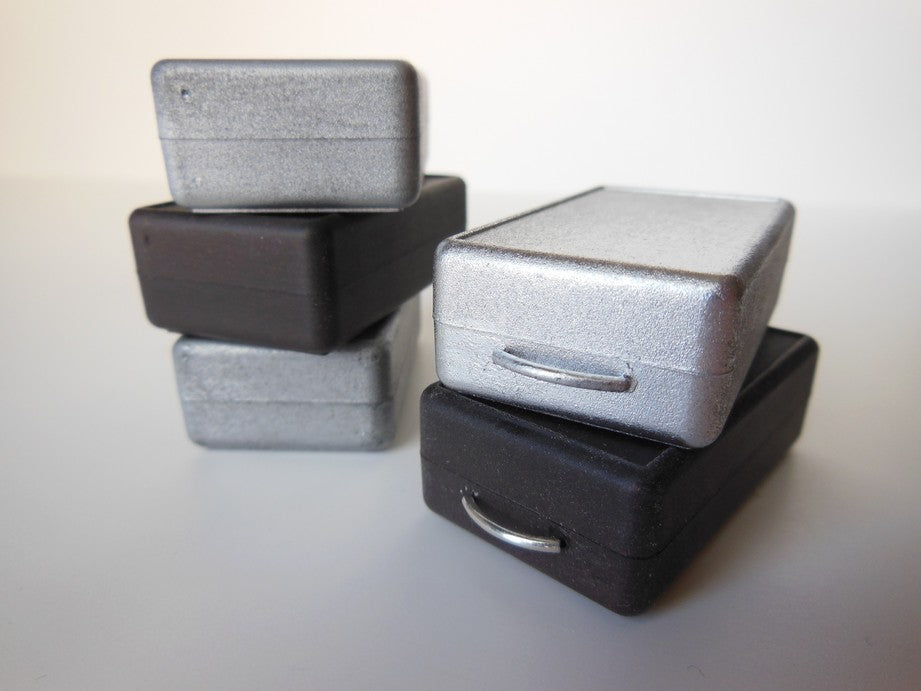 Rectangle Storage Box with Handle - Black Steel Finish