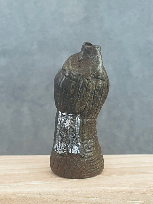 Canyon Tall Vase with Silver Detail