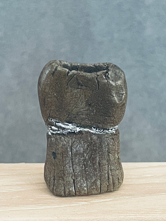 Canyon Medium Vase with Silver Detail