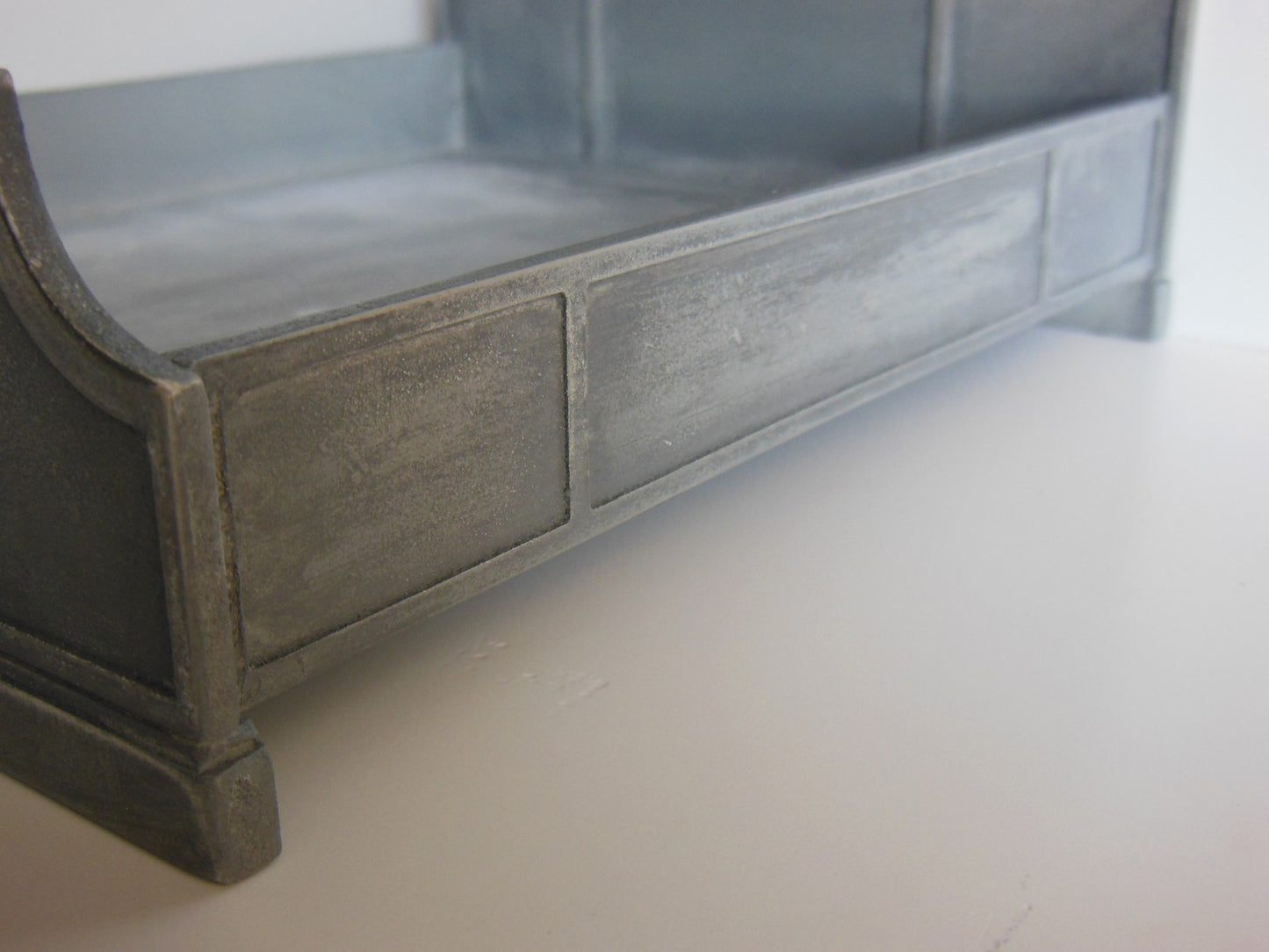 Cortina Bed in Aged Silver