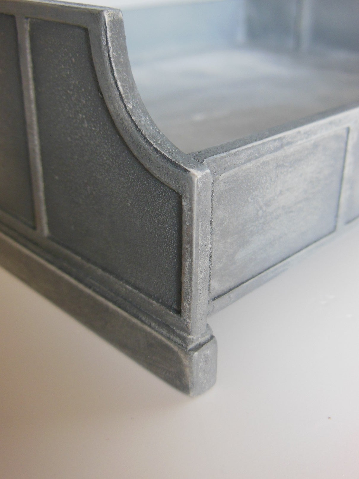Cortina Bed in Aged Silver