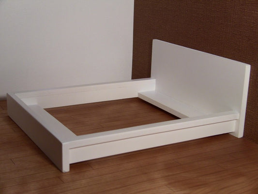 White Platform Bed