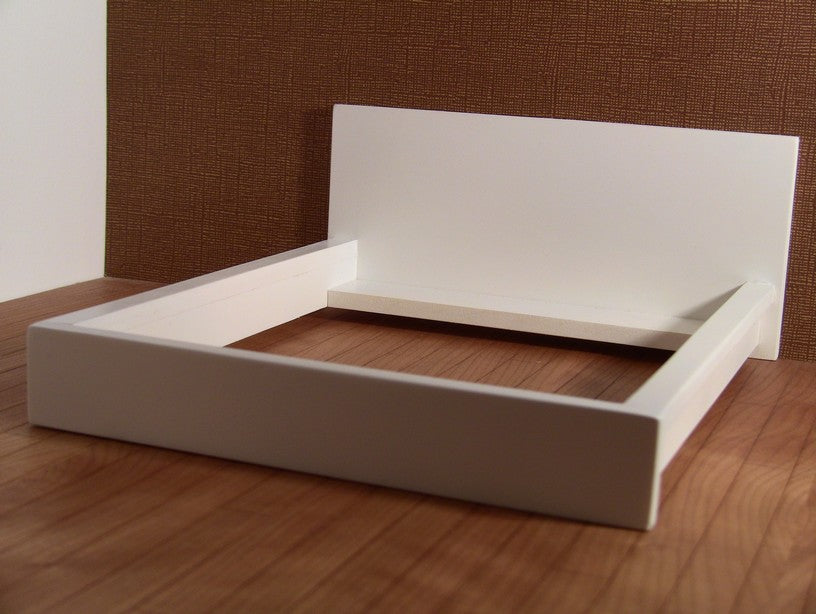 White Platform Bed