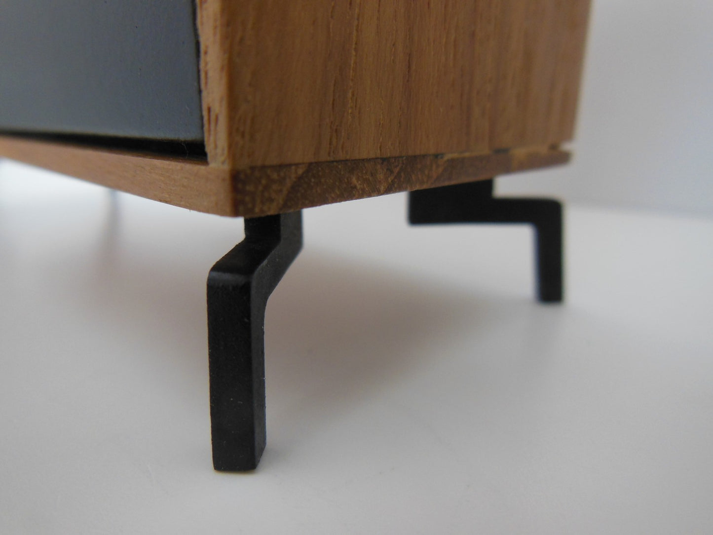Beech Dresser with Black Drawers