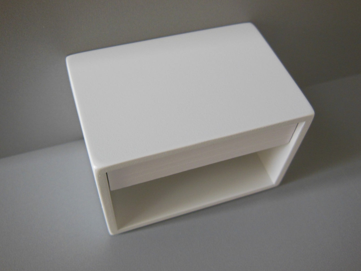 Emerson Nightstand in White with White Drawer