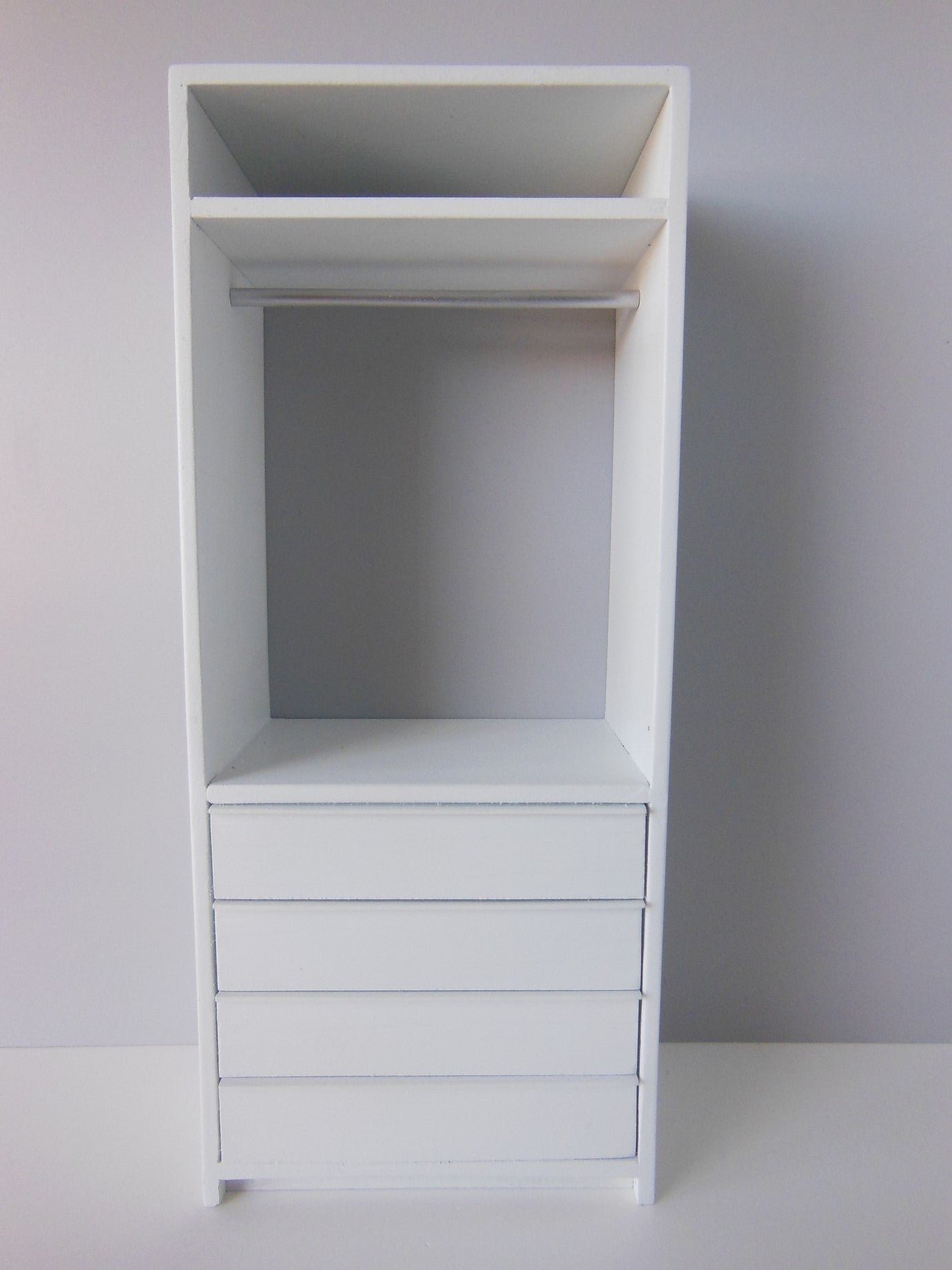 Arvo Narrow Wardrobe with 4 Drawers